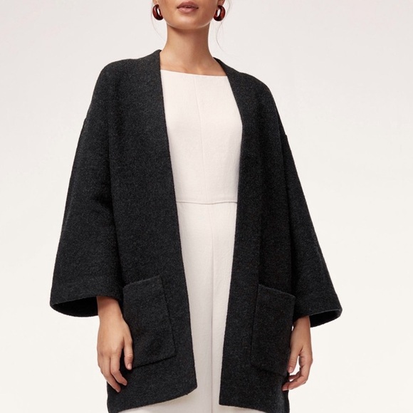 Wilfred Sweaters - Aritzia’s Wilfred XS 100% Merino Wool Brullon Black Cardigan Sweater